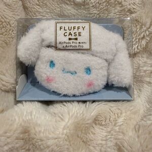 sanrio cinnamoroll fluffy airpods pro case